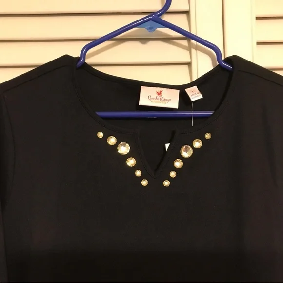 Quacker Factory Rhinestone Top - Picture 5 of 5
